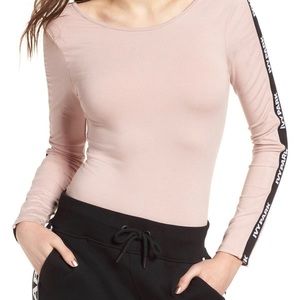 - Ivy Park Pink Ling Sleeve Bodysuit